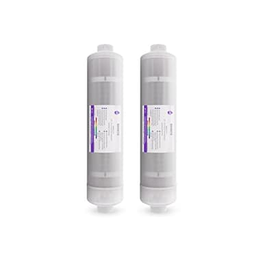 (2 Pack) Ph+ Alkaline, Mineral, Far infrared 5 in 1 Max Water filter, compatible with most pH Reverse Osmosis Water Filtration Systems
