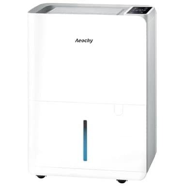 50 Pint/Day Compressor Dehumidifier, AEOCKY 3500Sq.Ft for Basement, Home, Bedroom, Bathroom, with Drain Hose, Intelligent Humidistat, Quiet