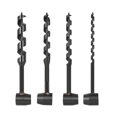 4 Pcs Hand Auger Wood Drill,Bushcraft Hand Auger Wrench Scotch Eye Wood Auger Survival Settlers Wrench Tool Bushcraft Gear for Camping,Outdoor,Hiking,Woodworking