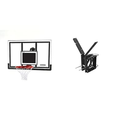 Lifetime 71526 Backboard and Rim Competition Combo Black/Orng, 54-Inch & 9594 Basketball Backboard Mounting Kit