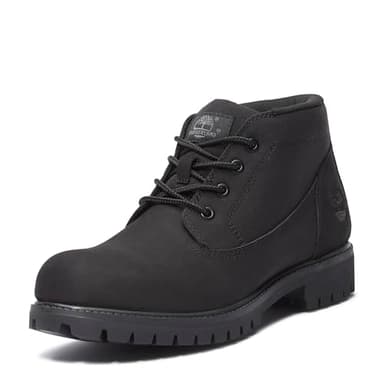 Timberland Men's Premium 6 Inch Lace Up Waterproof Boot, Black Nubuck, 9 Medium