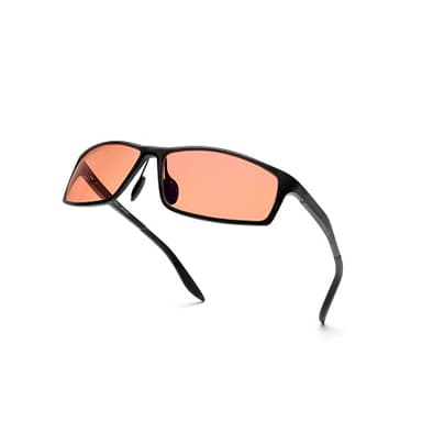 BRADDELL FL-41 Rose Tinted Blue Light Glasses for Migraine Light Sensitivity, Eyestrain and Fluorescent LED Glare (Aluminum Metal)