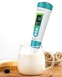 Pawfly Digital pH Meter for Food High Accuracy pH Tester for Sourdough and Bread Food pH Meter for Fermentation pH Test Pen for Fermenting Sausage Canning Meat Cheese Water Liquid Solid & Semi-Solid