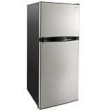 RecPro RV Stainless Steel or Black Refrigerator (Silver (Stainless Steel), 10 Cubic Foot)