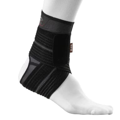 Shock Doctor Ankle Sleeve with Compression Wrap Support (Black, Medium)