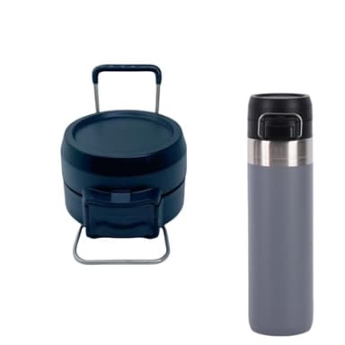 Replacement Lid for Stanley Quick Flip GO, Tumbler Lid Compatible with Stanley Cup 24oz 36oz Water Bottle, One Button Water Bottle Cap for Stanley Quick Flip GO (Black)