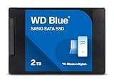 Western Digital 2TB WD Blue SA510 SATA Internal Solid State Drive SSD - SATA III 6 Gb/s, 2.5"/7mm, Up to 560 MB/s - WDS200T3B0A