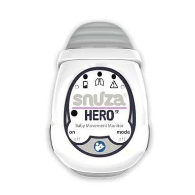 Snuza Hero Baby Movement Monitor with Patented Sensor Technology for Reliable Movement Monitoring and Alerts. No WiFi, Cords, or Sensor Pads, Portable and Easy to Set Up and Use.