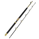 Fiblink 1-Piece/2-Piece Saltwater Offshore Heavy Trolling Rod Big Game Roller Rod Conventional Boat Fishing Pole (5 Feet 6 Inch, 30-50 lb/50-80 lb/80-120 lb) (2-Piece, 7 Feet)