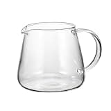 HARIO VBS-60 V60 Barista Server, 600 Clear, 20.3 fl oz (600 ml), For 1-5 Cups, Microwavable, Made in Japan