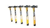 Zeluga 25-357 5 Piece Pro Ball Peen Hammer Set with 5G Fiberglass Handle, Multi-functional Ball Pein Hammer Handle Tool for Metalworking, Forged Steel Construction & Anti-slip handle