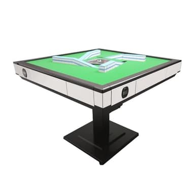 HUANGZHE Automatic Mahjong Table for Americans/Chinese/Taiwanese/Filipino,Rules - Ultra-Thin Foldable Mahjong Table shuffler Choice of 100,000+ Households, 42mm Tiles Set