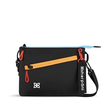 Sherpani Zoom, Small Crossbody Purse, Nylon Crossbody Bag, Lightweight Cross Body Bag, Sleek Dual Pouch, Purses for Women, Travel Gift, RFID Protection (Chromatic Heritage)