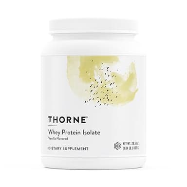 THORNE - Whey Protein Isolate - 21 Grams of Easy-to-Digest Whey Protein Powder - NSF Certified for Sport - Vanilla - 29.5 Ounces - 30 Servings