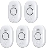 5 Pack Water Leak Detectors for Home, 100dB Water Sensor Alarm for Basement, WD60 Flood Leakage Detection Devices for Pipe/Drain/Sink/Faucet Drip,Floor Flooding in Bathroom/Kitchen/Toilet/Laundry Room