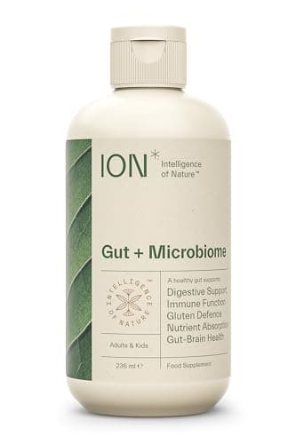 ION* Intelligence of Nature Gut Support Liquid Supplement - Gut & Digestive Health Liquid Drops, Cleanse & Detox with Humic Extract for Women & Men, Adults & Kids 4+ - 8 fl oz (Pack of 1)