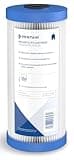 Pentair Pentek R50-BB Big Blue Sediment Water Filter, 10-Inch, Whole House Pleated Polyester Filter Cartridge, 10" x 4.5", 50 Micron
