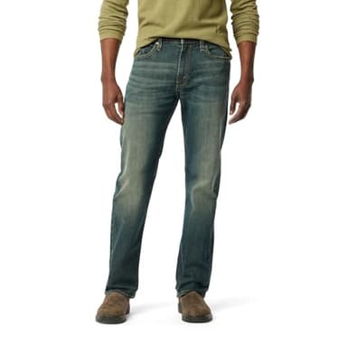 Levi Strauss Signature Gold Men's Regular Fit Flex Jeans, Roadside, 34Wx36L