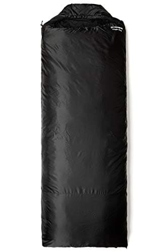 Snugpak Jungle Bag Lightweight Sleeping Bag with Left or Right Side Zip, Compact Travel and Camping Bag, Black