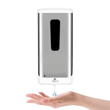 Automatic Hand Sanitizer Dispenser, Jewaytec 1000ML Wall Mounted Stainless Soap Dispenser Touchless Auto Liquid Dispenser for Office, Home, Restaurant