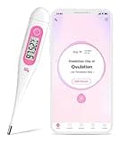 femometer Digital Basal Thermometer, Accurate Baby Thermometer for Fever, 1/100th Degree High-Precision Oral Thermometer for Pregnancy & Natural Family Plan Pink