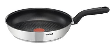 Tefal 20cm Comfort Max Stainless Steel Non-Stick Frying Pan, Silver