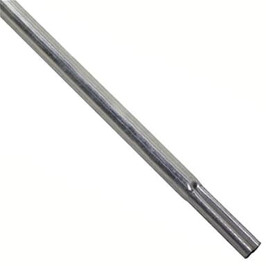 5' Ft Galvanized Steel Antenna Mast Pipe Swedged End Length 1.25" OD Heavy Duty Post Pole Digital Signal Mounting Off-Air Steel Support