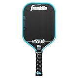 Franklin Sport Pro Pickleball Paddles - FS Tour Series Carbon Fiber Paddles - Official USA Pickleball (USAPA) Approved - Dynasty Pro Player - 16mm Polymer Core - Blue