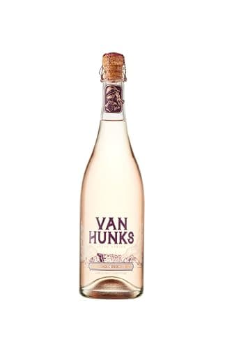 Van Hunks Non-Alcoholic Sparkling Rosé Wine – Dry, Zero Sugar, Dealcoholized Chenin Blanc & Cabernet Sauvignon, Vegan, 750ml – Premium NA Wine from South Africa