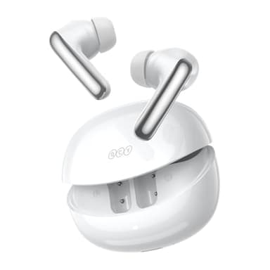 QCY MeloBuds N60 Active Noise Cancelling Wireless Earbuds, 56dB ANC Ear Buds with 6-Mic Wireless LDAC Hi-Res, Dual Drivers, Fast Charging 45H Playtime, Adaptive EQ, IPX5 Waterproof, Bluetooth 6.0