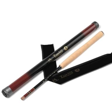 Maxcatch Tenkara Fly Fishing Rod, 7:3 Action IM8 Graphite with Carrying Case (V-tenkara, Triple-Zoom:10'8''/11'10''/12'9'')