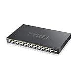 ZYXEL 48-Port PoE Switch Gigabit Ethernet Smart (GS1920-48HPV2) - Managed, with 48x PoE+ @ 375W, 4x SFP, Rackmount, Limited Lifetime Protection