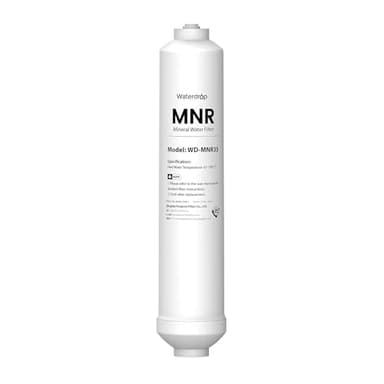 Waterdrop MNR35 Remineralization Filter, 1/4" Quick Connect Mineral Filter for Reverse Osmosis System, Restore Essential Minerals for RO System, RO Mineral, Under Sink Water Filtration