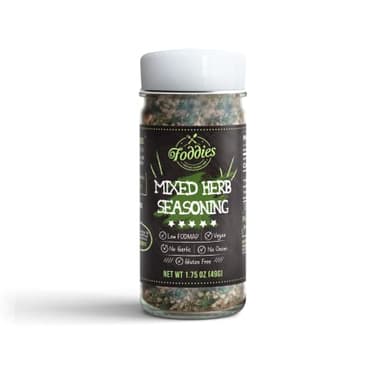 Foddies Mixed Herb Seasoning, Low FODMAP, Gluten Free, No Onion No Garlic, Vegan, Plant Based, IBS Friendly