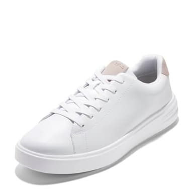 Cole Haan Men's Grand+ Court Sneakers, Optic White/Optic White, 10.5-M US