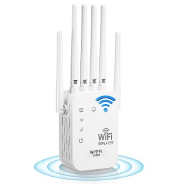 WiFi Extender Signal Booster for Home - 2026 Upgraded (6 Directional Antennas) New Generation Internet Extender Wifi Booster Signal Range Amplifier, WiFi Repeater with Ethernet Port, for 99% of Device