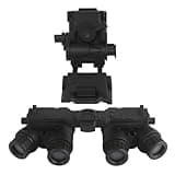 Jeekootoop Tactical Airsoft Hunting Dummy Night Vision Goggles with Helmet Mount for PVS15/PVS18/GPNVG18, No Function Binoculars Night Vision Cosplay Prop (Black)