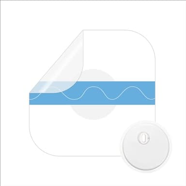 Waterproof Sticker for Freestyle Libre 3 Sensor Covers-50 PCS Waterproof for FreestyleLibre3 CGM Patches Adhesive (for Freestyle Libre 3 (6.5cm), 50 Pcs)