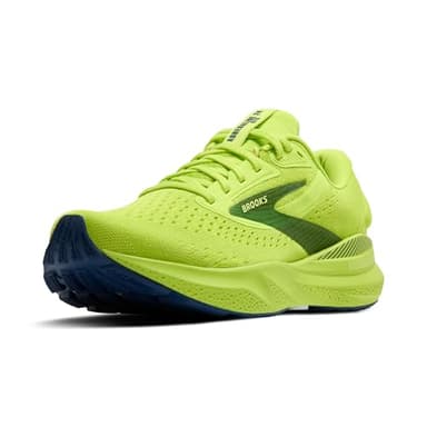 Brooks Men’s Adrenaline GTS 24 Supportive Running Shoe - Acid Lime/Sunny Lime/Navy - 11.5 Medium