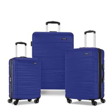 Samsonite Evolve SE Hardside Expandable Luggage with Double Spinner Wheels, Saphir Blue, 3PC Set (CO/M/L)