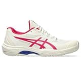 ASICS Women's Game FlyteFoam Tennis Shoes, 8, Cream/Bright Rose