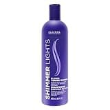 Clairol Professional Shimmer Lights Purple Shampoo, 16 fl. Oz, Neutralizes Brass & Yellow Tones, For Blonde, Silver, Gray & Highlighted Hair Packaging May Vary