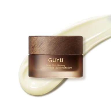 GUYU Collagen Face Cream with Ginseng Anti-Aging Peptides Face Moisturizer | Vitamin E, Hyaluronic Acid, Plant-Based Retinol, Squalane, Ceremide | for Firming, Reducing Wrinkle(0.53 oz/15g)
