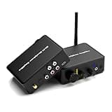 Hi-Fi 32-300 Ohm Headphone Amplifier DAC with Bass Treble Controls Optical/Coaxial/RCA Inputs,RCA/3.5mm Headphone Ouput,100dB SNR,24-bit 192KHz,Digital-to-Analog Audio Converter Adapter for Speakers