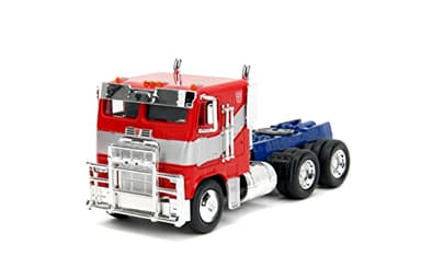 Jada Transformers Rise of The Beast 1:32 Optimus Prime w/Robot On Chassis Die-Cast Car, Toys for Kids and Adults