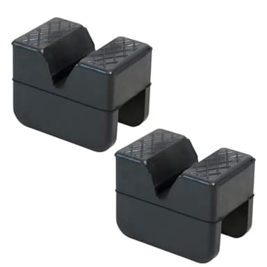 UHANBUT Jack Pad Adapter, Anti-Slip Jack Stand Lift Point Rubber Pads, Heavy Duty Slotted Frame Rail Pinch Weld Protector, Universal Jacks Pad Adapter Accessories for Floor Jack (2PCS)