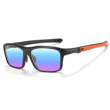 Qlonn Color Blind Glasses for Men, Color Vision Deficiency Correcting & Enhancing Glasses for Red-Green Colour Blindness (Matte Sand Black)