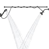 GBBNE Double Shower Head Dual for Couples High Pressure and Adjustable Tandem Shower Head System for 2 People Matte Black