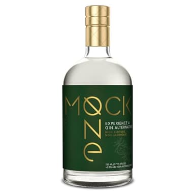 MOCK ONE Non-Alcoholic Gin - Non Alcoholic Spirits for Alcohol-Free Drinks and Zero Proof Mocktails - Distillery Crafted Premium Alcohol Alternative - Made in the USA - 750ml (25.4 Fl Oz)