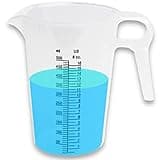 ACCUPOUR 16oz (2 Cup) Measuring Pitcher, Plastic, Multipurpose - Great for Oil, Chemicals, Pool and Lawn - Ounce (oz) and Milliliter (mL) Increments (500 mL)